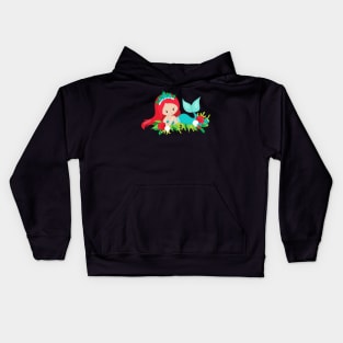 Mermaid Christmas Kids Hoodie